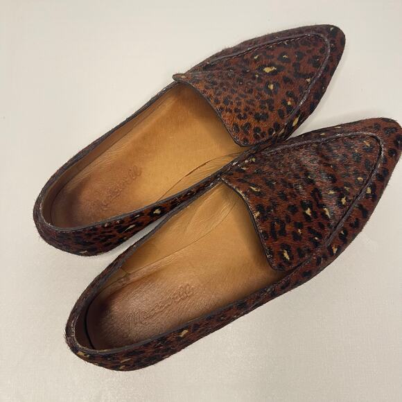 Madewell The Frances Skimmer in Painted Leopard Calf Hair - Size 8.5 - Picture 6 of 6